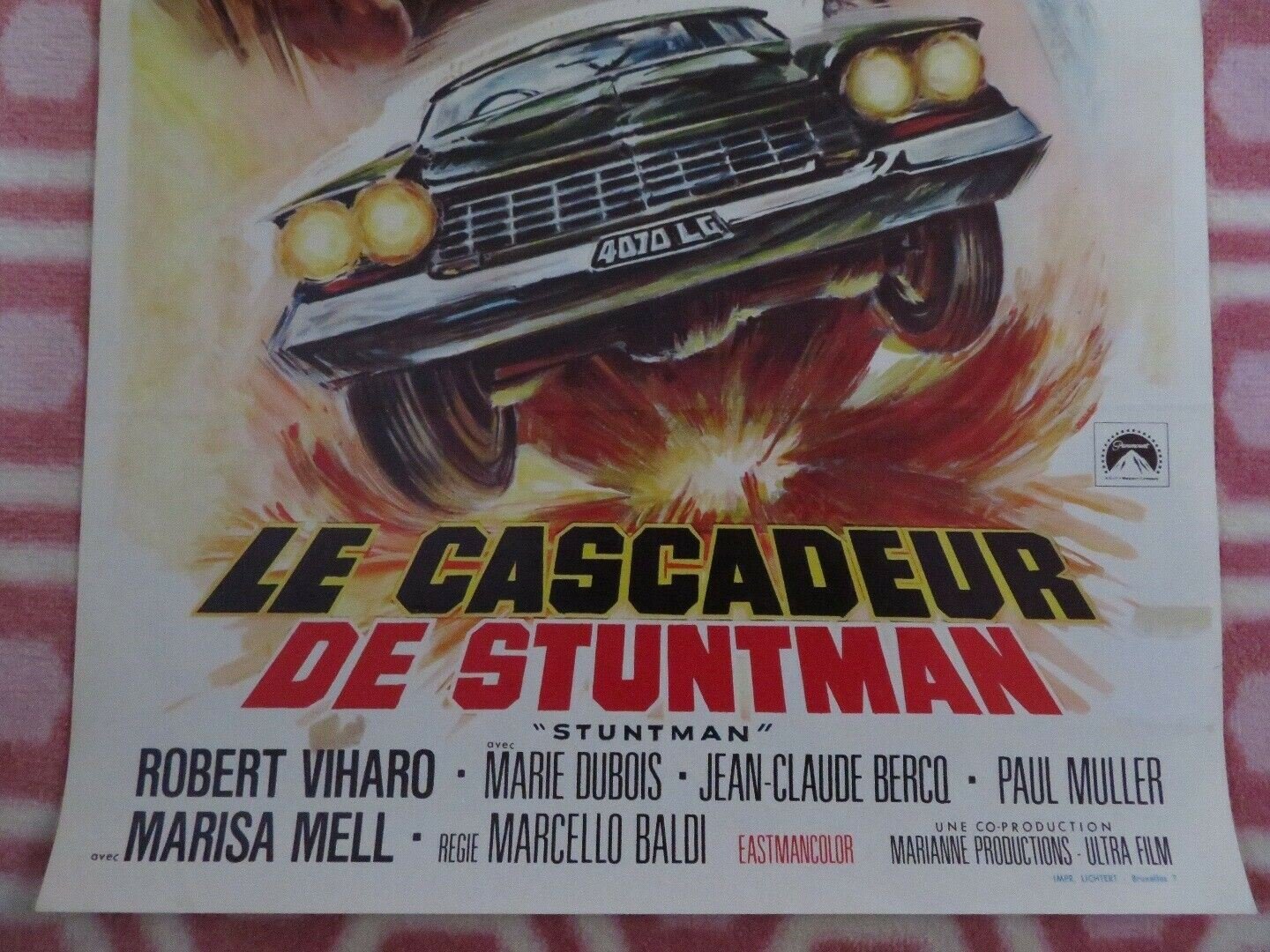 LE CASCADEUR./ STUNTMAN BELGIUM (21"x 13.5") POSTER GINA LOLLOBRIGIDA 1968 - Rendezvous Cinema