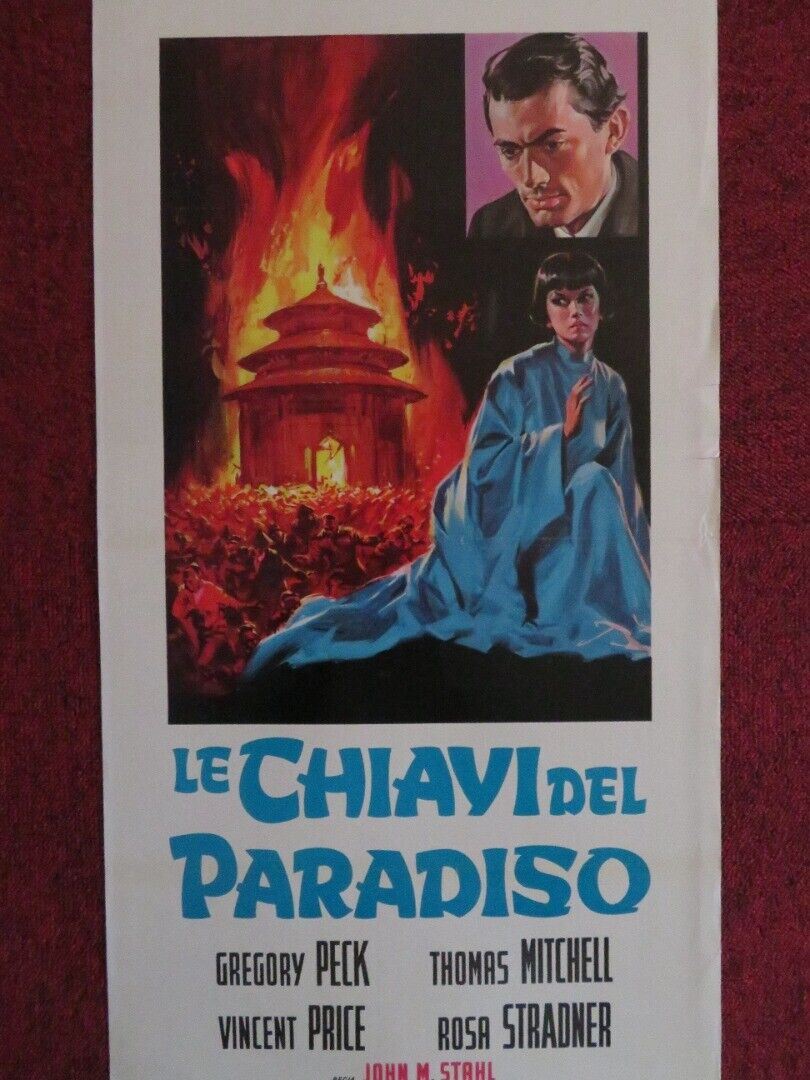 LE CHIAVI DEL PARADISO ITALIAN LOCANDINA (27.5"x13") POSTER GREGORY PECK 1944 Movie posters