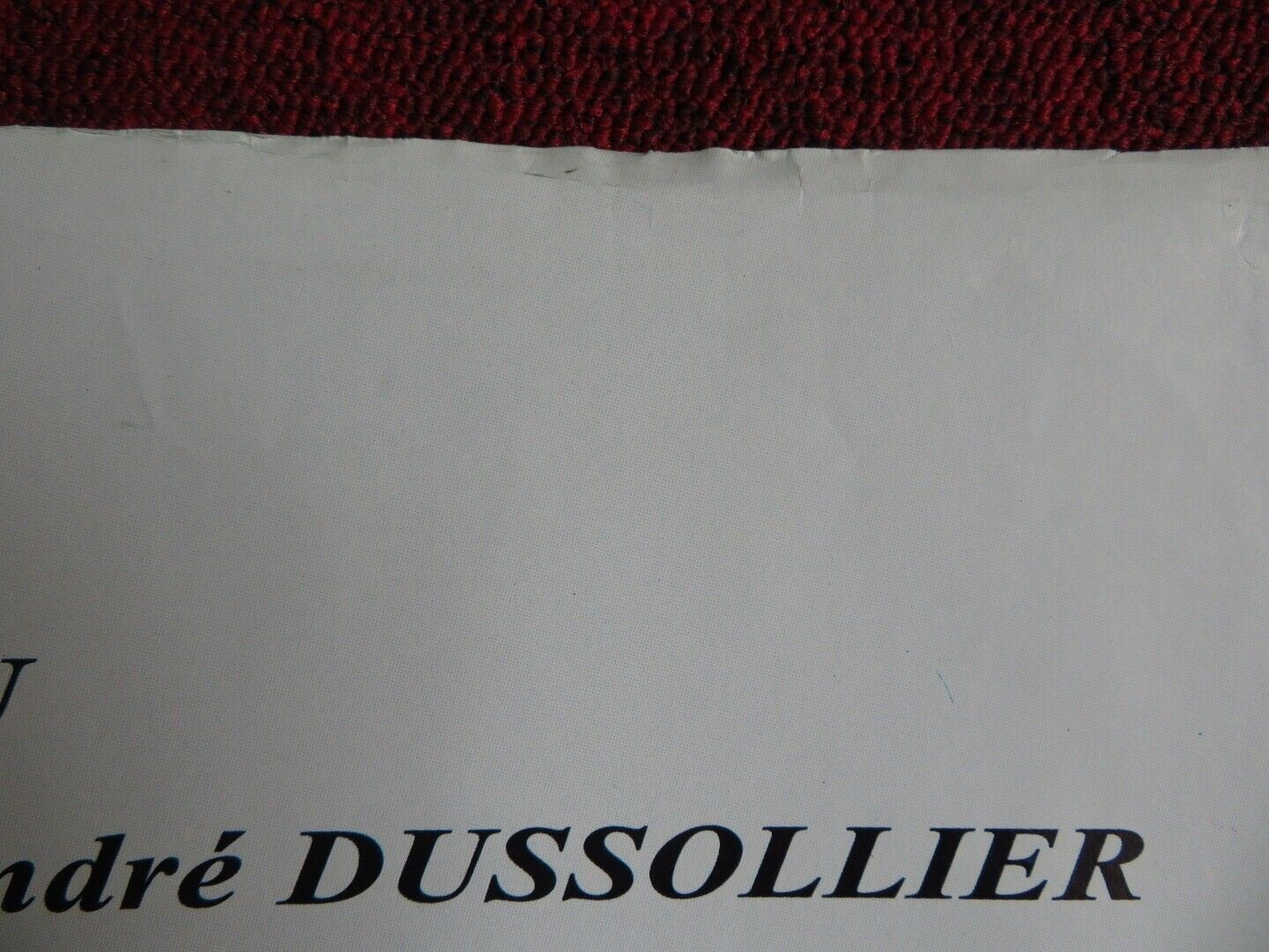 LE COLONEL CHABERT UK QUAD POSTER GERARD DEPARDIEU FANNY ARDANT 1994 Movie posters