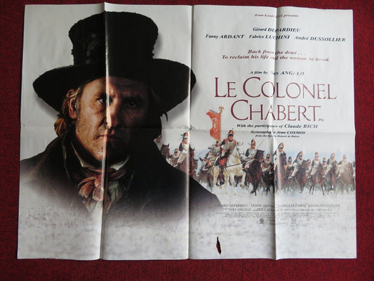 LE COLONEL CHABERT UK QUAD POSTER GERARD DEPARDIEU FANNY ARDANT 1994 Movie posters