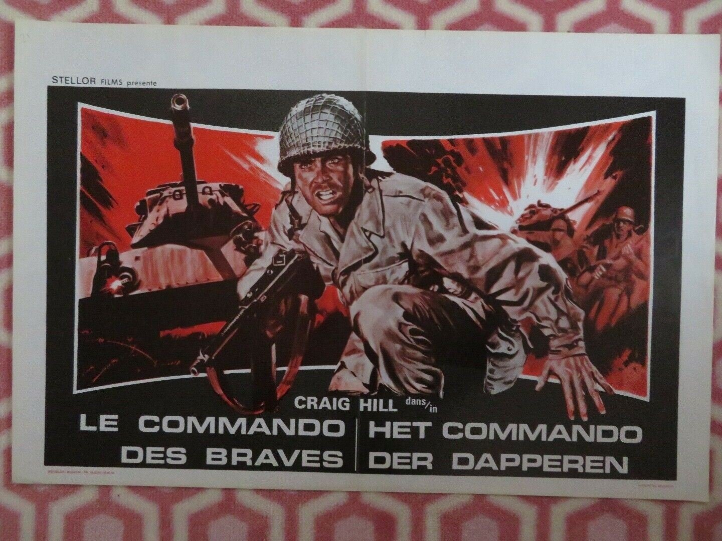 LE COMMANDO DES BRAVES/ When Heroes Die BELGIUM (14.5"x 21.5") POSTER - Rendezvous Cinema