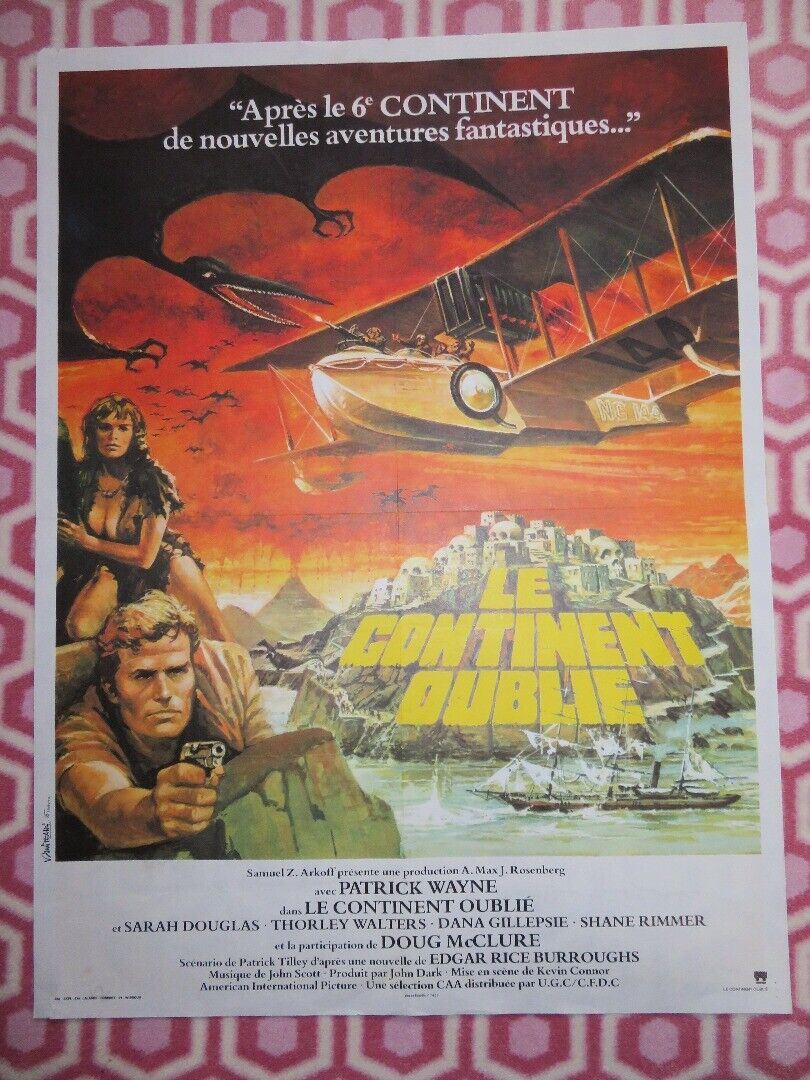 LE CONTINENT DUBLIE/ The Land That Time Forgot FRENCH(31"X 23.5") ROLLED POSTER Movie posters
