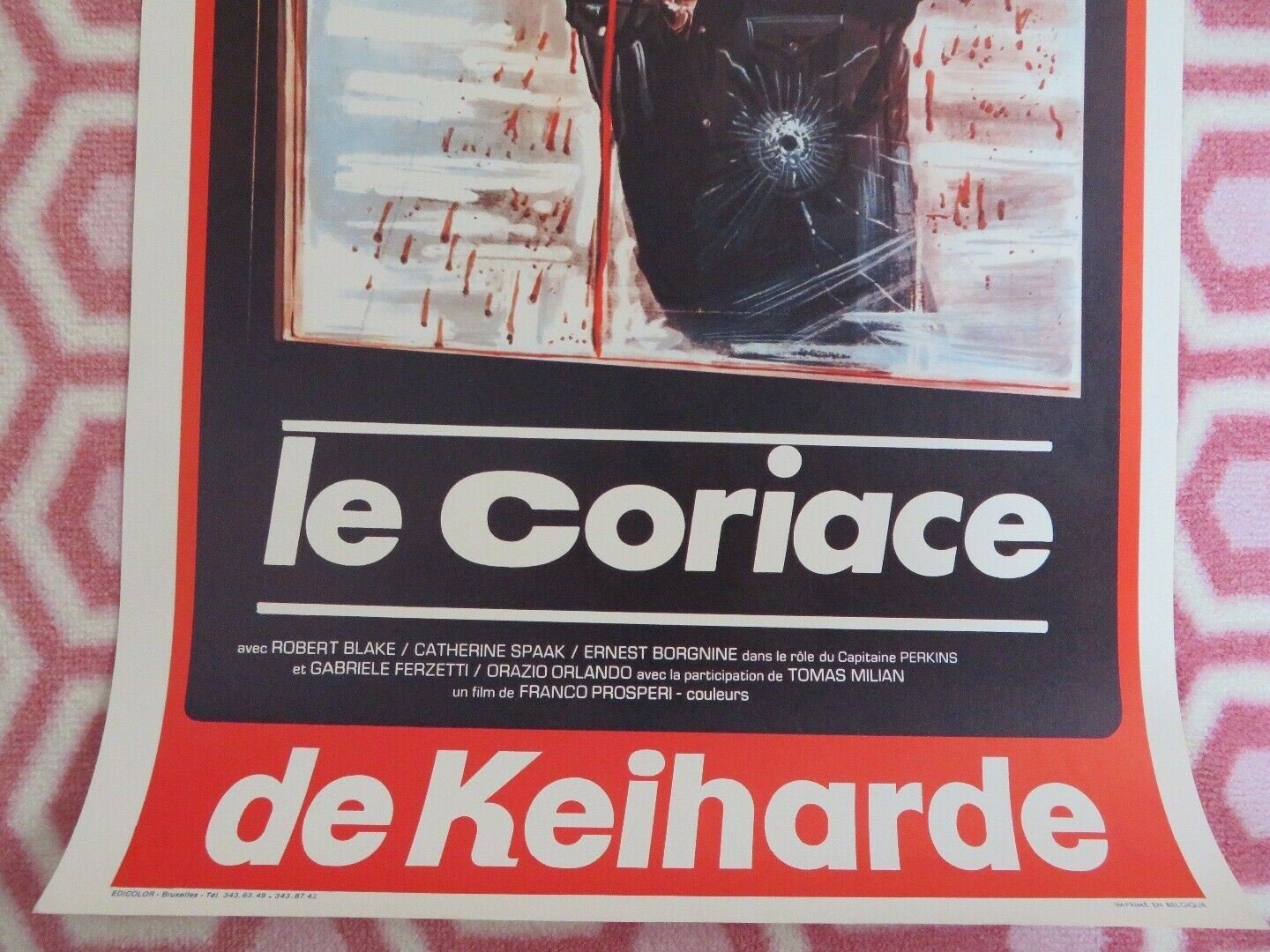 LE CORIACE / THE BOXER BELGIUM (21.5"x 14") POSTER R. BLAKE CATHERINE SPAAK 1972 Movie posters