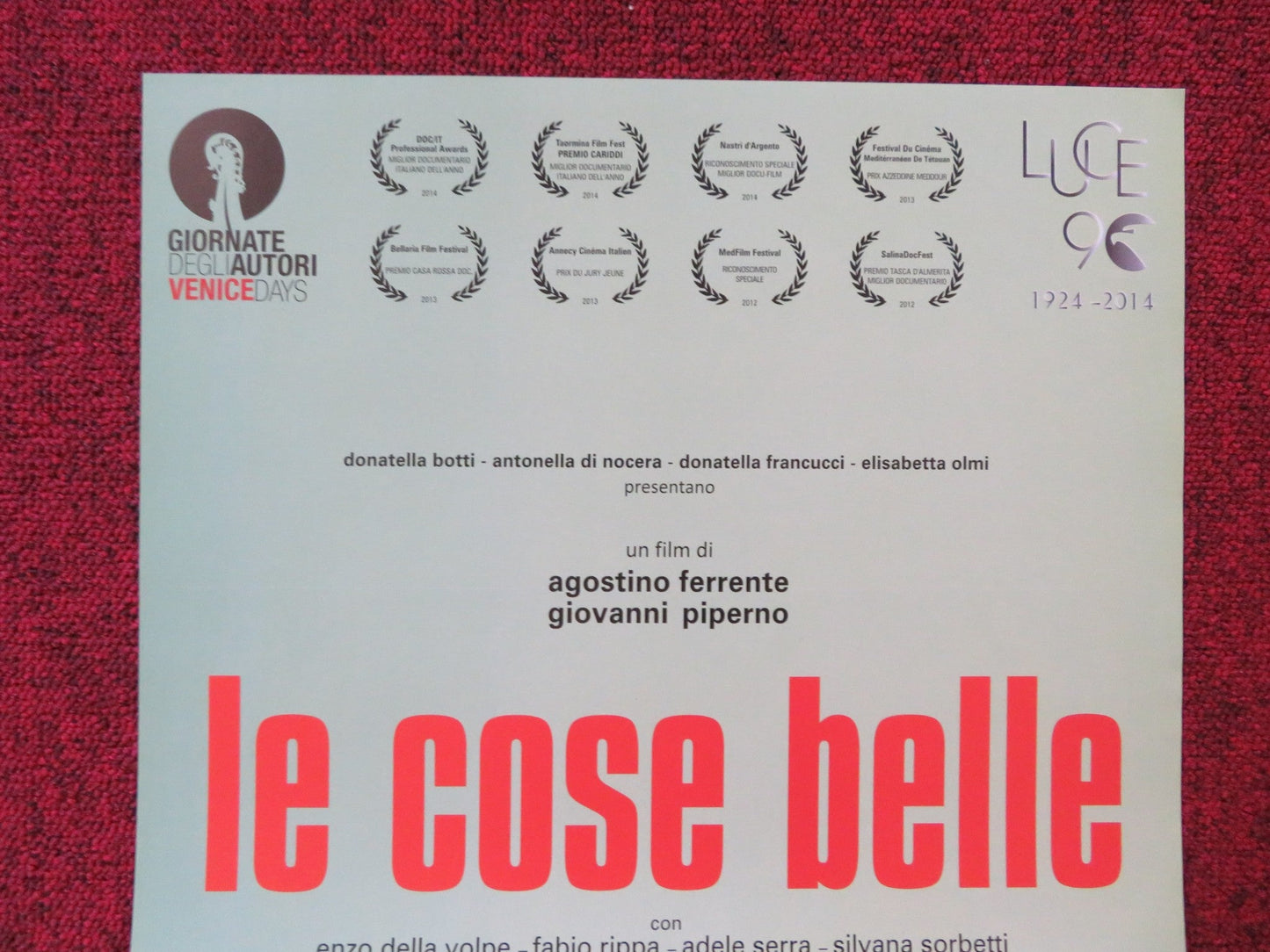 LE COSO BELLE ITALIAN LOCANDINA POSTER FABIO RIPPA ADELE SERRA 2012 Rendezvous Cinema Movie posters