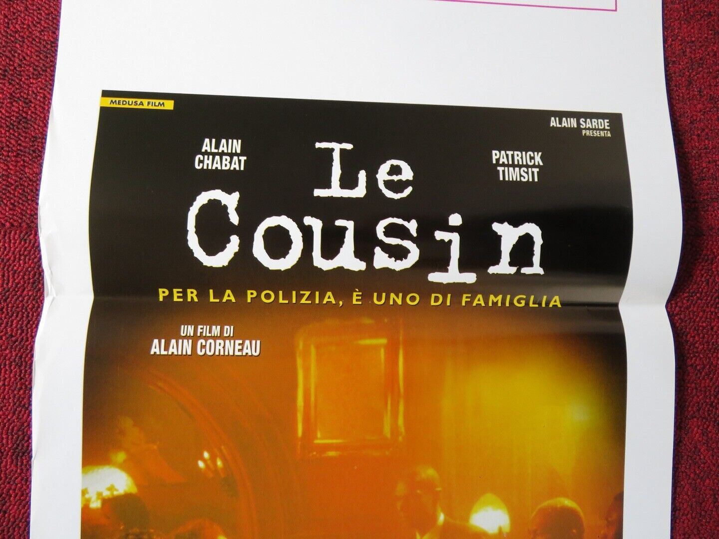 LE COUSIN ITALIAN LOCANDINA (27.5"x13") POSTER ALAIN CHABAT PATRICK TIMSIT 1999 Movie posters