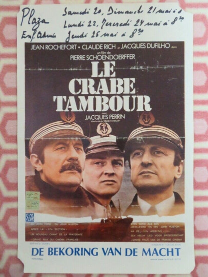 LE CRABE TAMBOUR BELGIUM (21.5"x 14") POSTER JEAN ROCHEFORT 1977 Movie posters