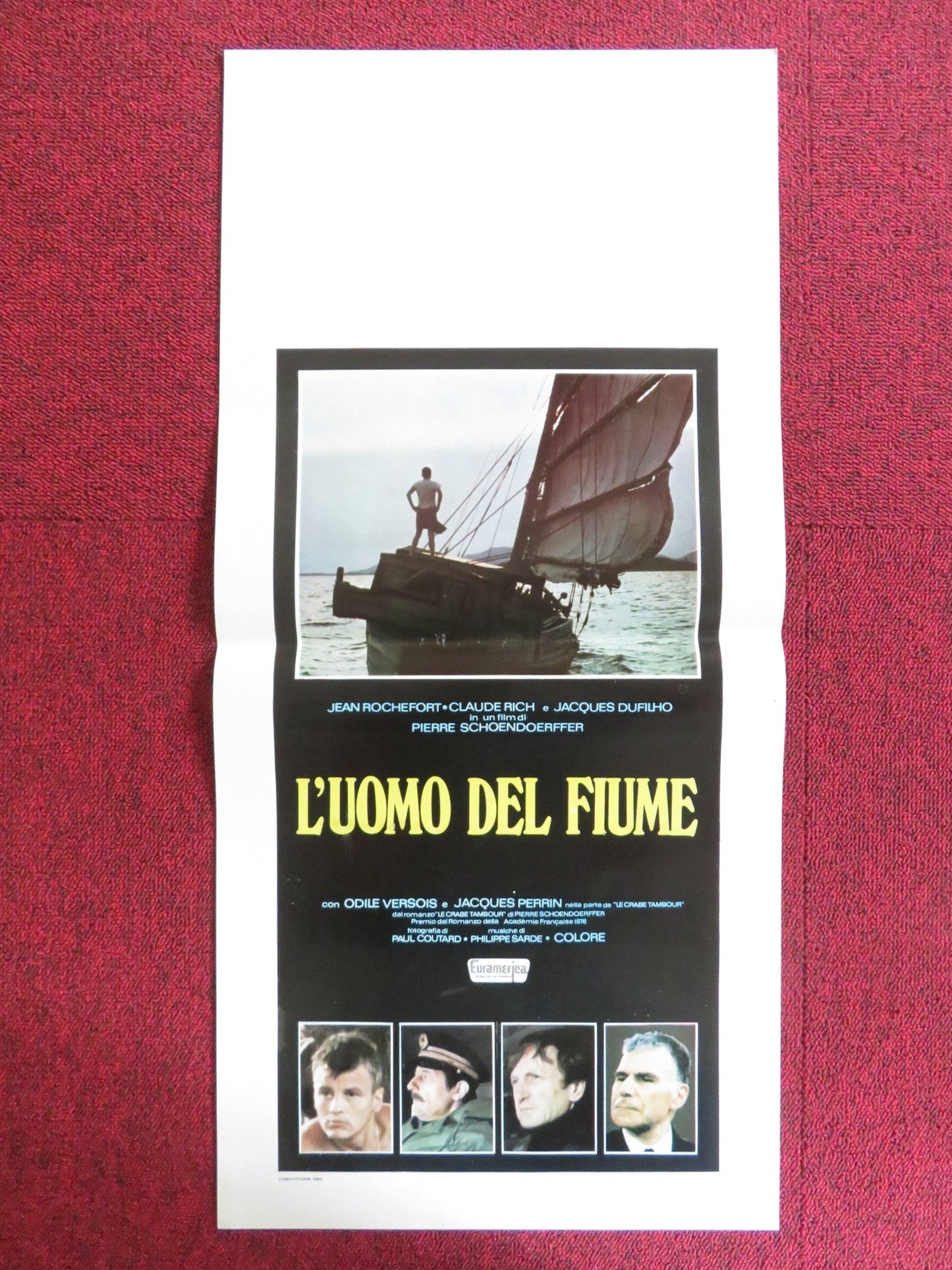 LE CRABE - TAMBOUR ITALIAN LOCANDINA POSTER JEAN ROCHEFORT CLAUDE RICH 1977 Rendezvous Cinema Movie posters