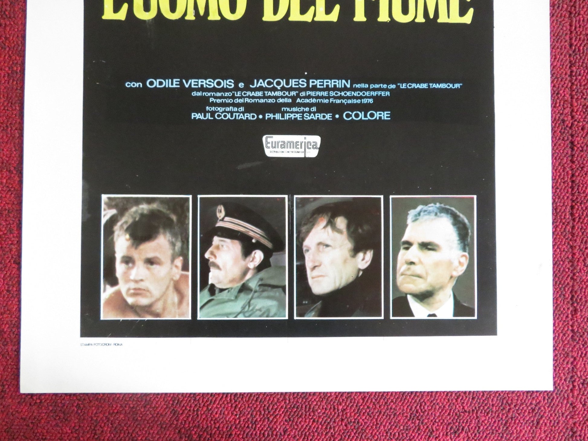 LE CRABE - TAMBOUR ITALIAN LOCANDINA POSTER JEAN ROCHEFORT CLAUDE RICH 1977 Rendezvous Cinema Movie posters