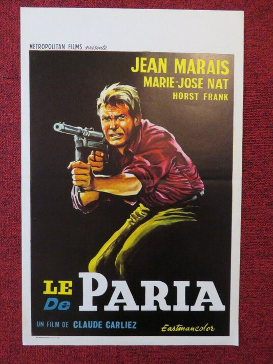 LE DE PARIA / DIAMOND RUSH BELGIUM (21.5"x14") POSTER JEAN MARAIS 1969 Movie posters