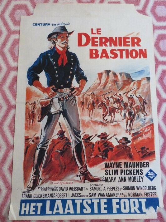 LE DERNIER BASTION BELGIUM (21.5"x 14") POSTER WAYNE MAUNDER SLIM PICKENS 1968 Movie posters