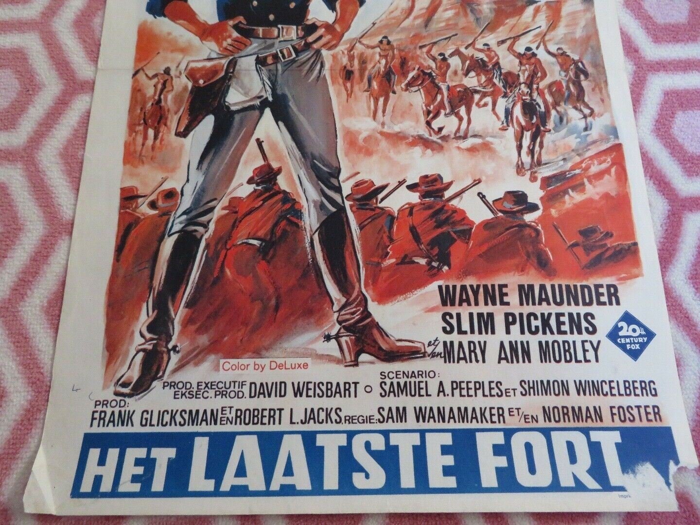 LE DERNIER BASTION BELGIUM (21.5"x 14") POSTER WAYNE MAUNDER SLIM PICKENS 1968 Movie posters
