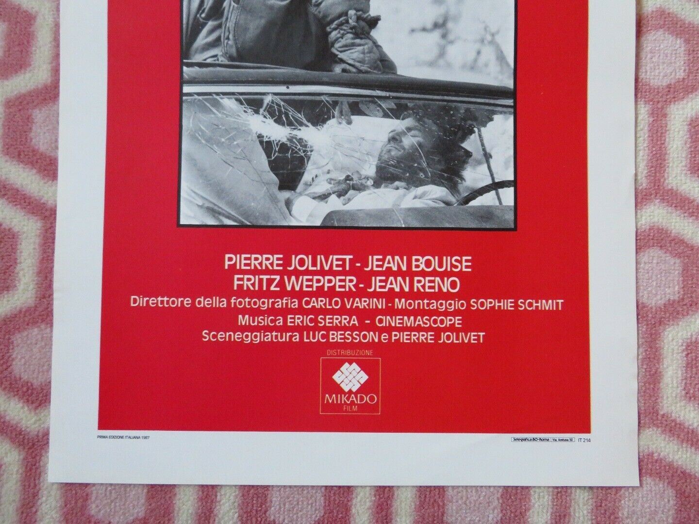 LE DERNIER COMBAT / The Last Battle ITALIAN LOCANDINA (27.5"x13") POSTER 1987 Movie posters