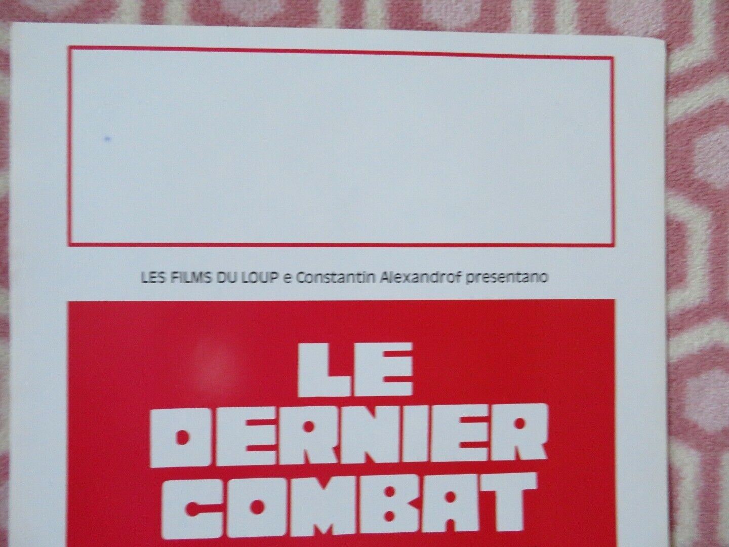 LE DERNIER COMBAT / The Last Battle ITALIAN LOCANDINA (27.5"x13") POSTER 1987 Movie posters