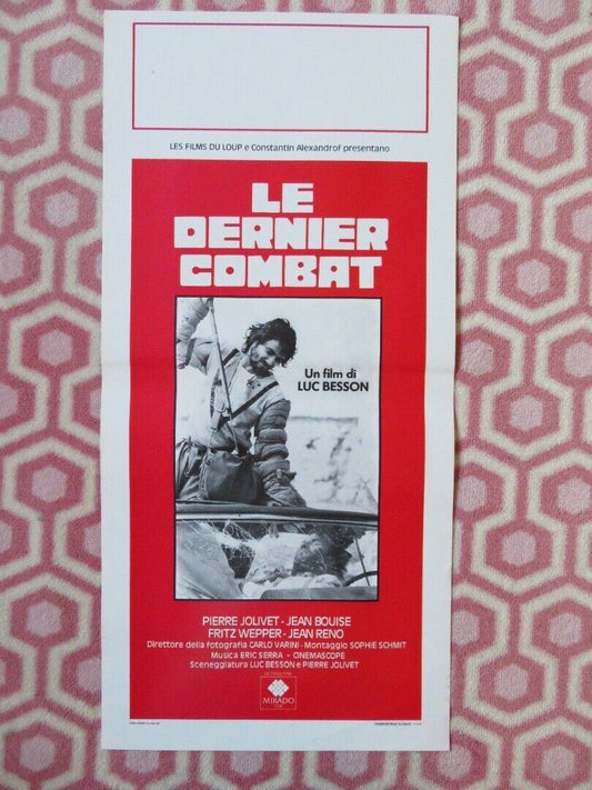 LE DERNIER COMBAT / The Last Battle ITALIAN LOCANDINA (27.5"x13") POSTER 1987 Movie posters