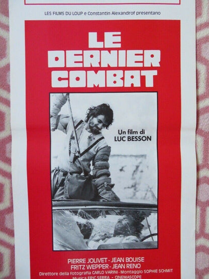 LE DERNIER COMBAT / The Last Battle ITALIAN LOCANDINA (27.5"x13") POSTER 1987 Movie posters