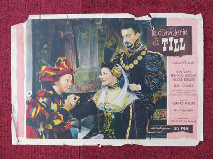 LE DIAVOLERIE DI TILL / BOLD ADVENTURE - A ITALIAN FOTOBUSTA POSTER 1956 Movie posters