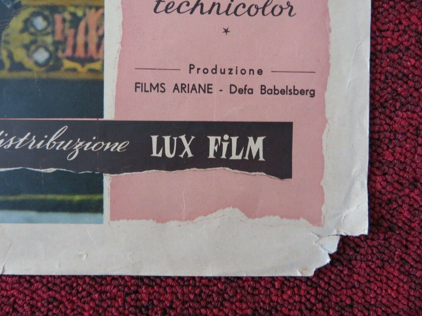 LE DIAVOLERIE DI TILL / BOLD ADVENTURE - A ITALIAN FOTOBUSTA POSTER 1956 Movie posters