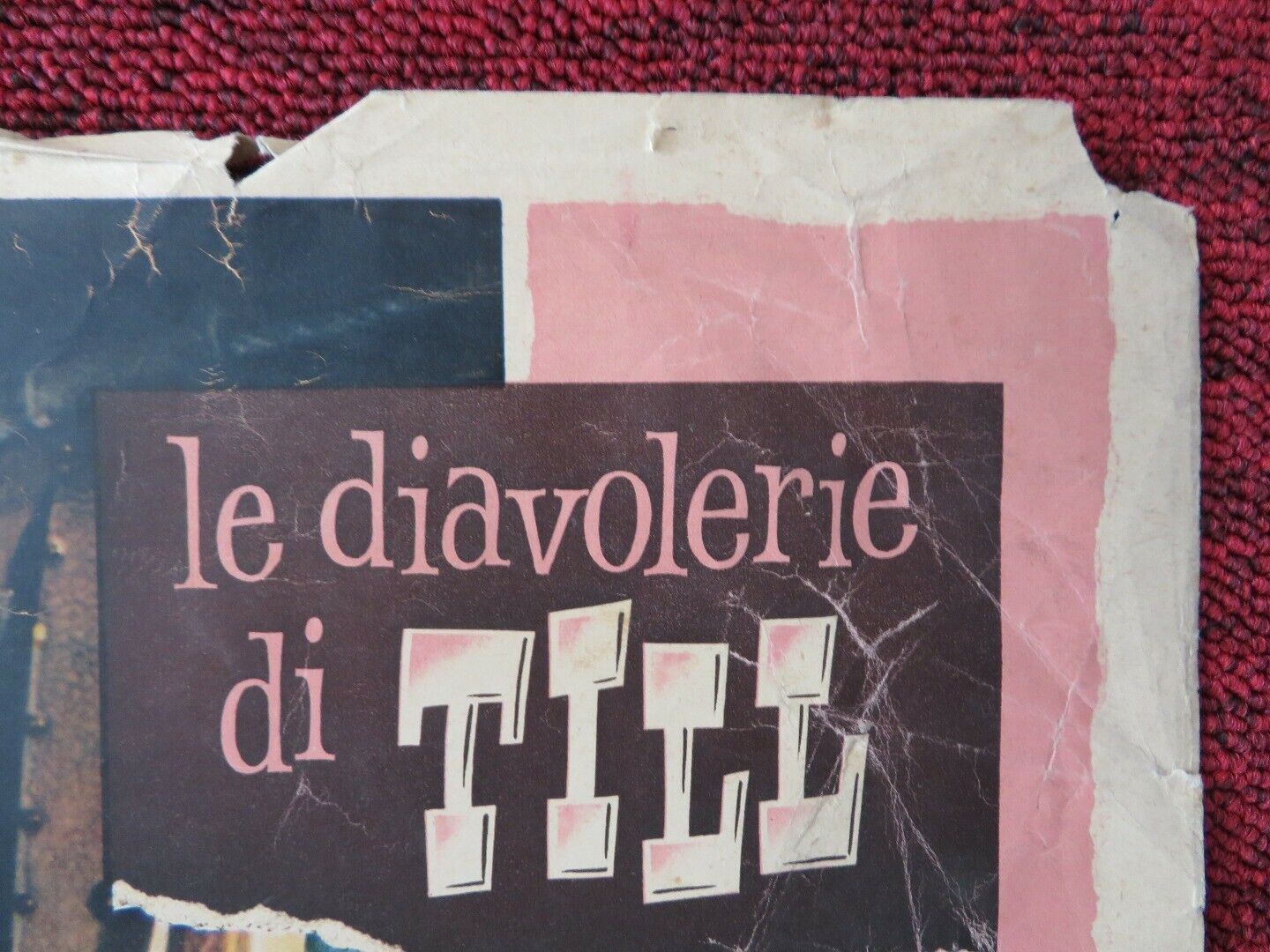 LE DIAVOLERIE DI TILL / BOLD ADVENTURE - C ITALIAN FOTOBUSTA POSTER 1956 Movie posters