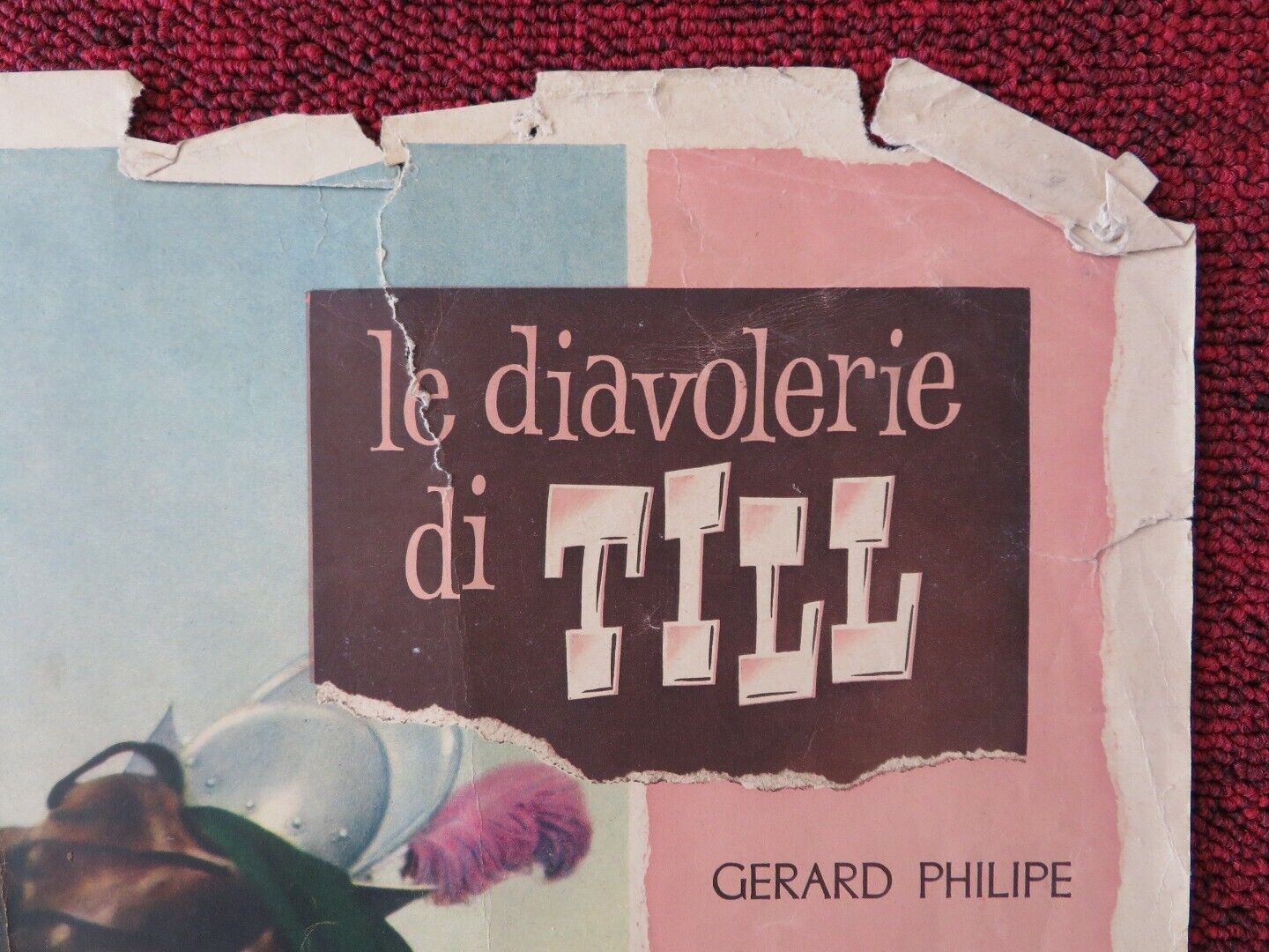 LE DIAVOLERIE DI TILL / BOLD ADVENTURE - D ITALIAN FOTOBUSTA POSTER GERARD 1956 Movie posters