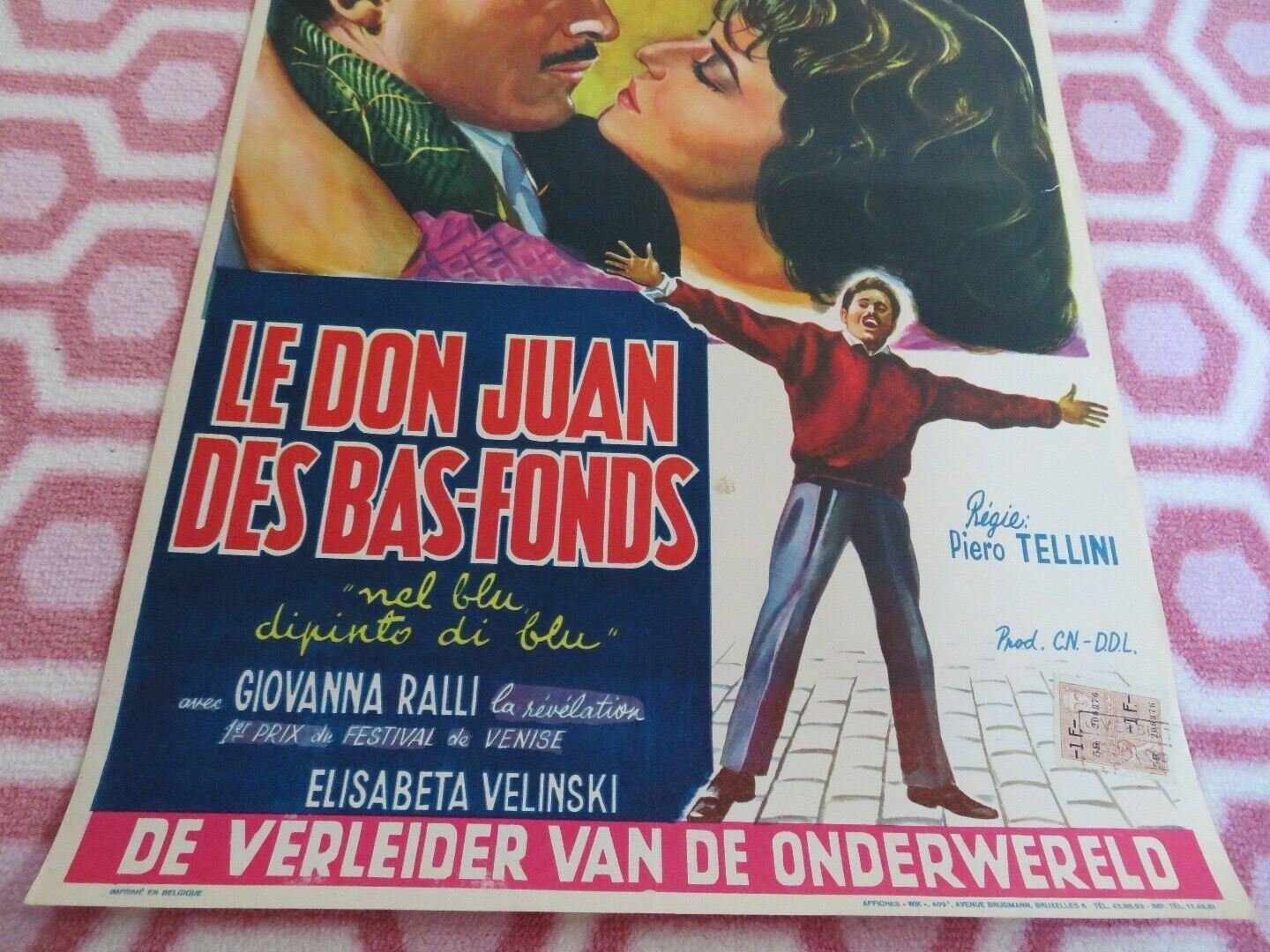 LE DON JUAN DES BAS FONDS/ Nel blu dipinto di blu BELGIUM (21.5"x 13.5") POSTER Movie posters