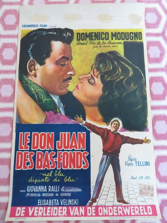 LE DON JUAN DES BAS FONDS/ Nel blu dipinto di blu BELGIUM (21.5"x 13.5") POSTER Movie posters