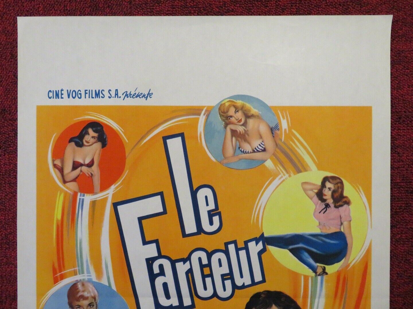 LE FARCEUR / The Joker BELGIUM (21.5"x14") POSTER JEAN PIERRE CASSEL 1960 - Rendezvous Cinema