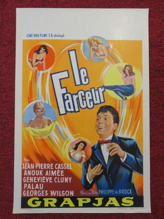 LE FARCEUR / The Joker BELGIUM (21.5"x14") POSTER JEAN PIERRE CASSEL 1960 - Rendezvous Cinema