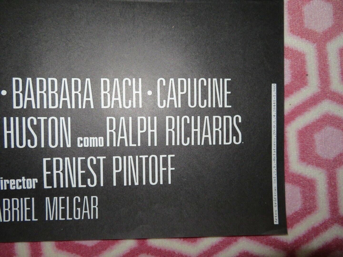 LE FELINO/ Jaguar Lives! SPANISH (36.5"X 25.5") ROLLED POSTER JOE LEWIS 1979 Movie posters