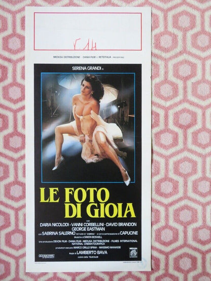 LE FOTO DI GIOIA / Delirium ITALIAN LOCANDINA (27.5"x13") POSTER D NICOLODI '87 Movie posters