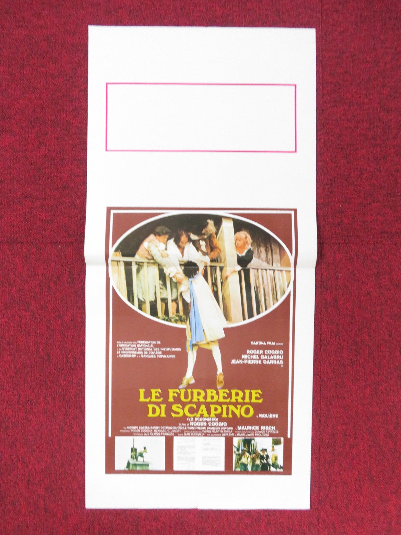LE FURBERIE DI SCAPINO ITALIAN LOCANDINA POSTER ROGER COGGIO MICHEL GALABRU 1981 Rendezvous Cinema Movie posters