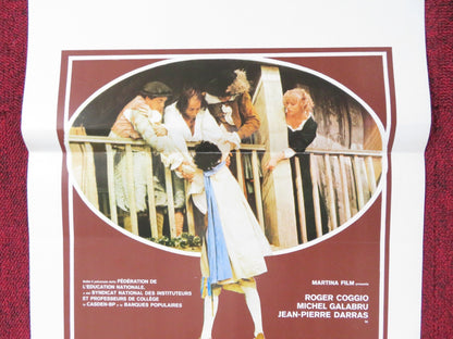 LE FURBERIE DI SCAPINO ITALIAN LOCANDINA POSTER ROGER COGGIO MICHEL GALABRU 1981 Rendezvous Cinema Movie posters