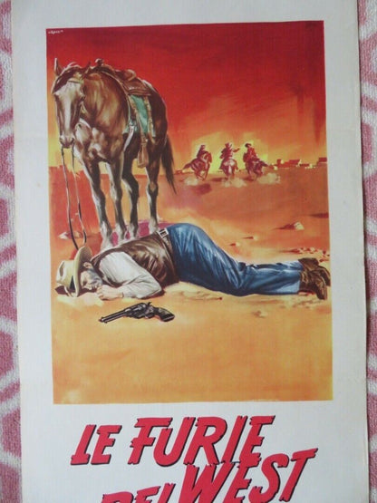 LE FURIE DEL WEST /Three Desperate Men ITALIAN LOCANDINA (27.5"x13") POSTER '54 - Rendezvous Cinema