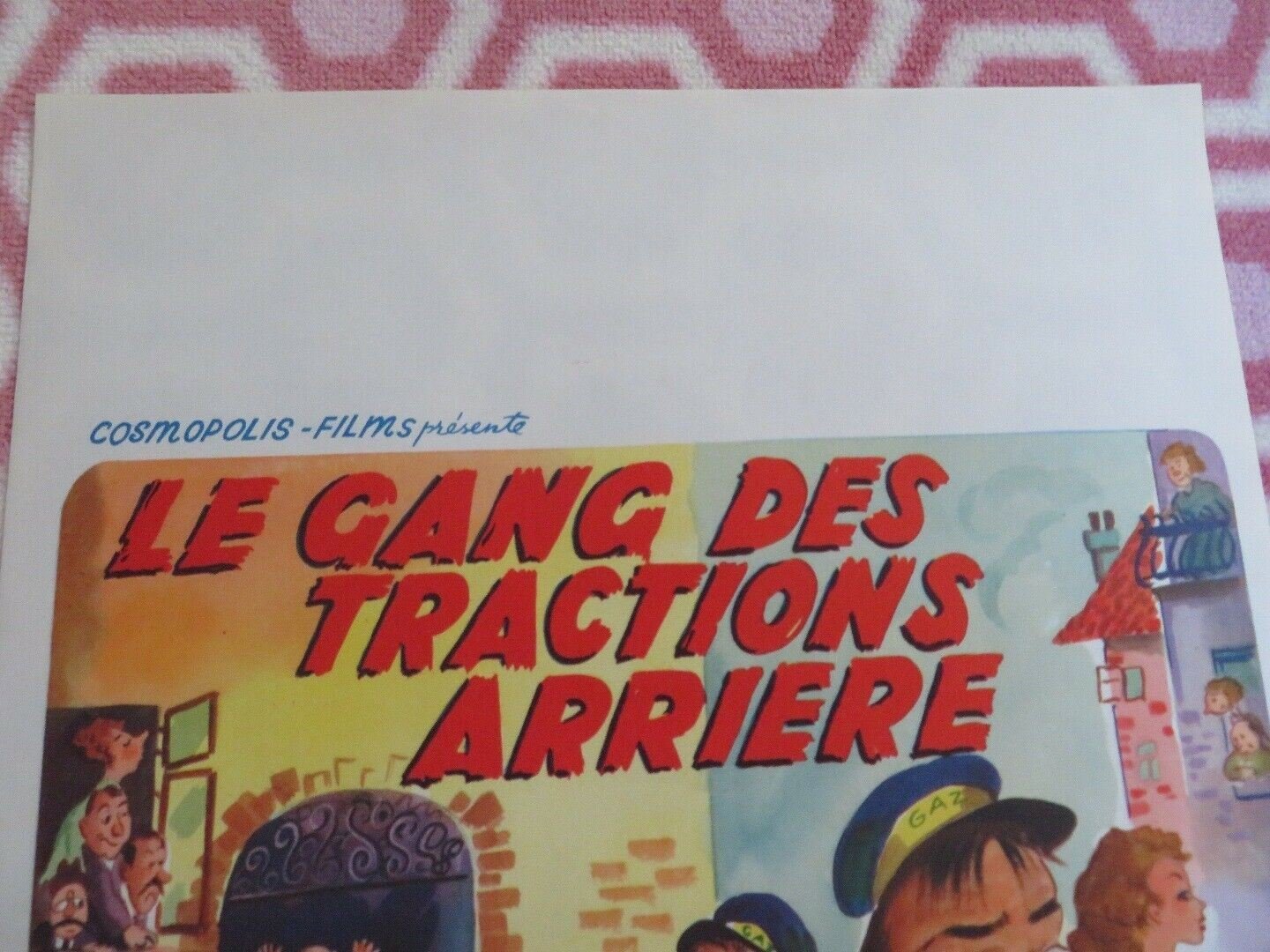 LE GANG DES TRACTIONS ARRIERE BELGIUM (21.5"x 13.5") POSTER JEAN PAREDES 1950 Movie posters