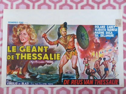 LE GEANT DE THESSALIE/ The Giants of Thessaly BELGIUM (14"x 21.5") POSTER 1960 - Rendezvous Cinema