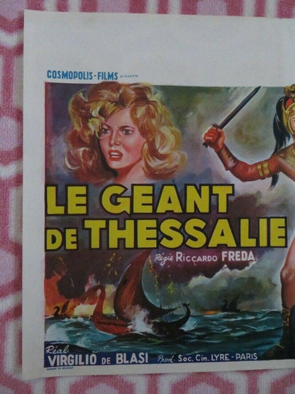 LE GEANT DE THESSALIE/ The Giants of Thessaly BELGIUM (14"x 21.5") POSTER 1960 - Rendezvous Cinema