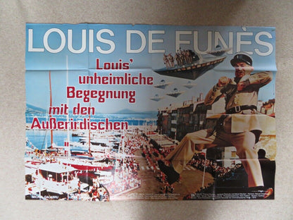 LE GENDARME ET LES EXTRA - TERRESTRES GERMAN POSTER FOLDED LOUIS DE FUNES 79 Movie posters