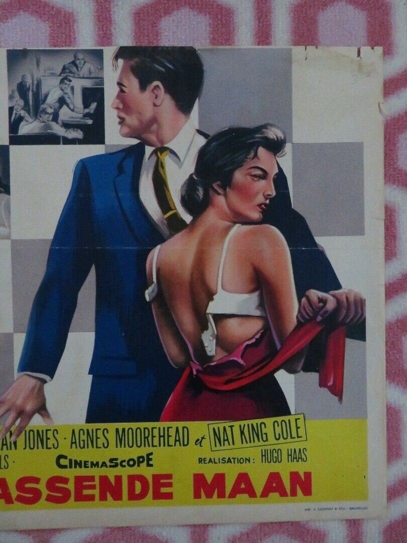 LE GRAND DAMIER/ Night of the Quarter Moon BELGIUM (12"x 21") POSTER 1959 Movie posters