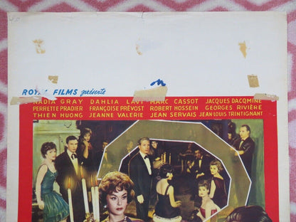 LE JEU DE LA VERITE BELGIUM (21.5"x14") POSTER ROBERT HOSSEIN 1961 - Rendezvous Cinema