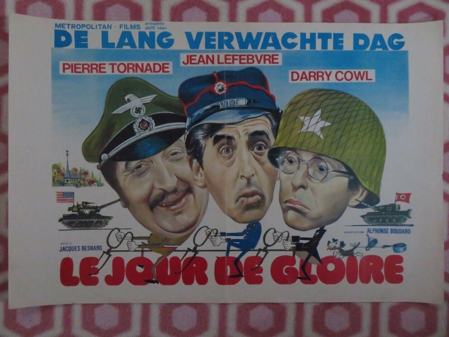 LE JOUR DE GLOIRE BELGIUM (14.5"x 21.5") POSTER PIERRE TORNADE 1976 Movie posters