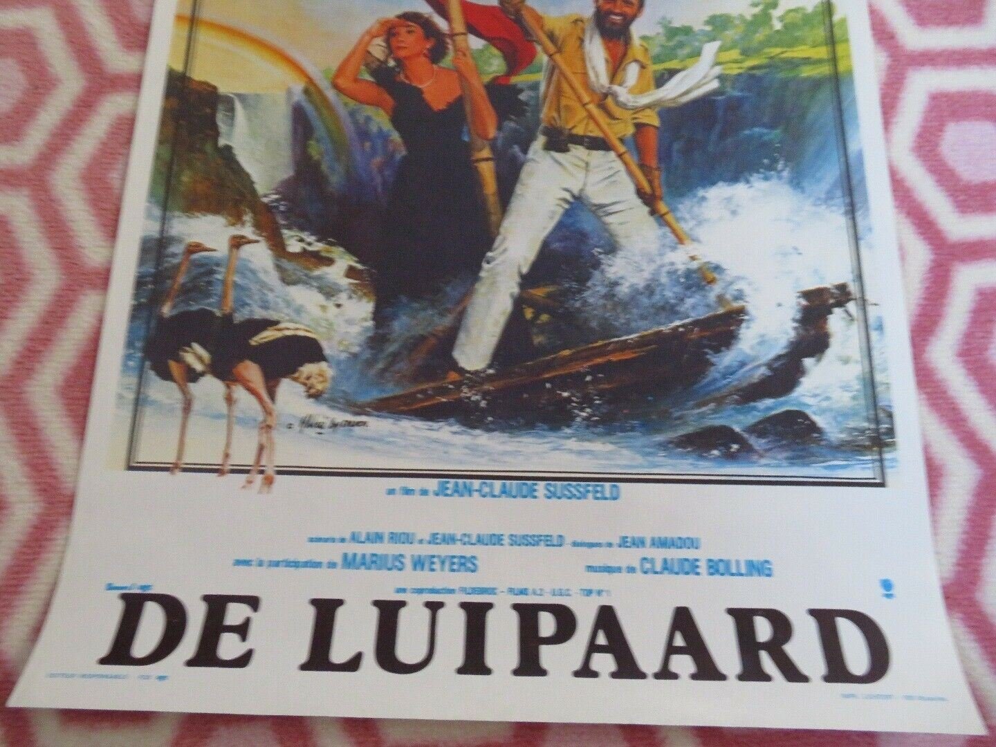 LE LEOPARD BELGIUM (21"x 13.5") POSTER CLAUDE BRASSEUR DOMINIQUE LAVANANT 1984 Movie posters