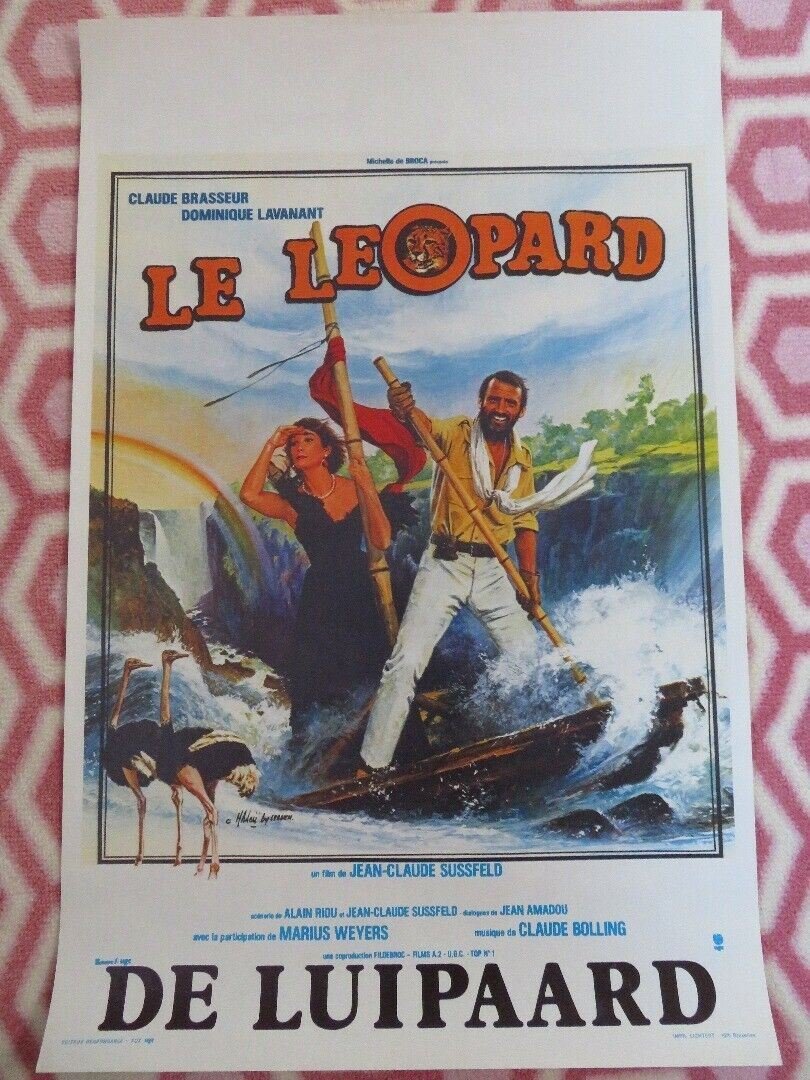 LE LEOPARD BELGIUM (21"x 13.5") POSTER CLAUDE BRASSEUR DOMINIQUE LAVANANT 1984 Movie posters