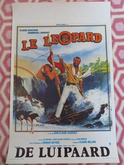 LE LEOPARD BELGIUM (21"x 13.5") POSTER CLAUDE BRASSEUR DOMINIQUE LAVANANT 1984 Movie posters