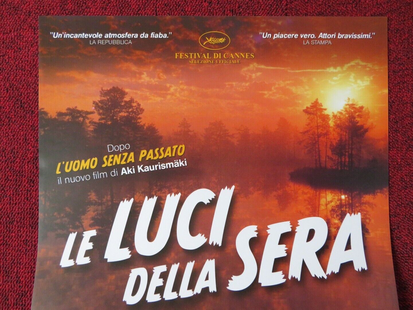 LE LUCI DELLA SERA ITALIAN LOCANDINA (26"x12.5") POSTER AKI KAURISMAKI 2006 - Rendezvous Cinema