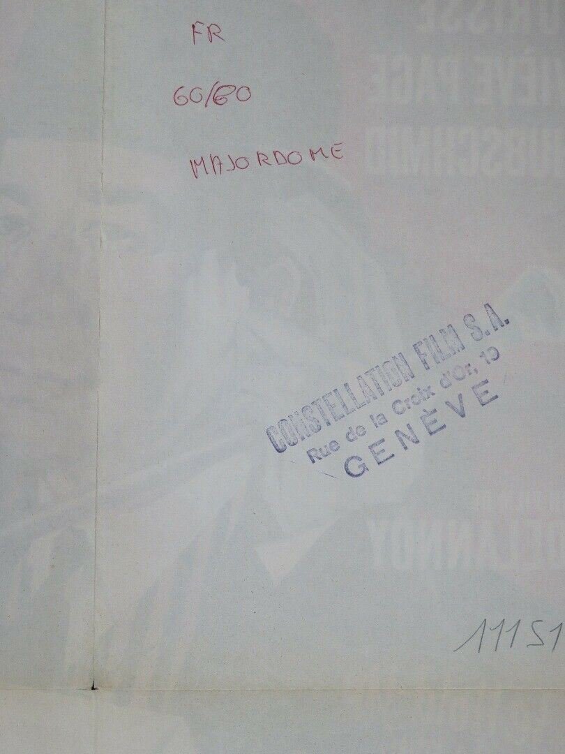 LE MAJORDOME/ The Majordomo FRENCH (22.5" x 30") POSTER PAUL MEURISSE 1965 Movie posters