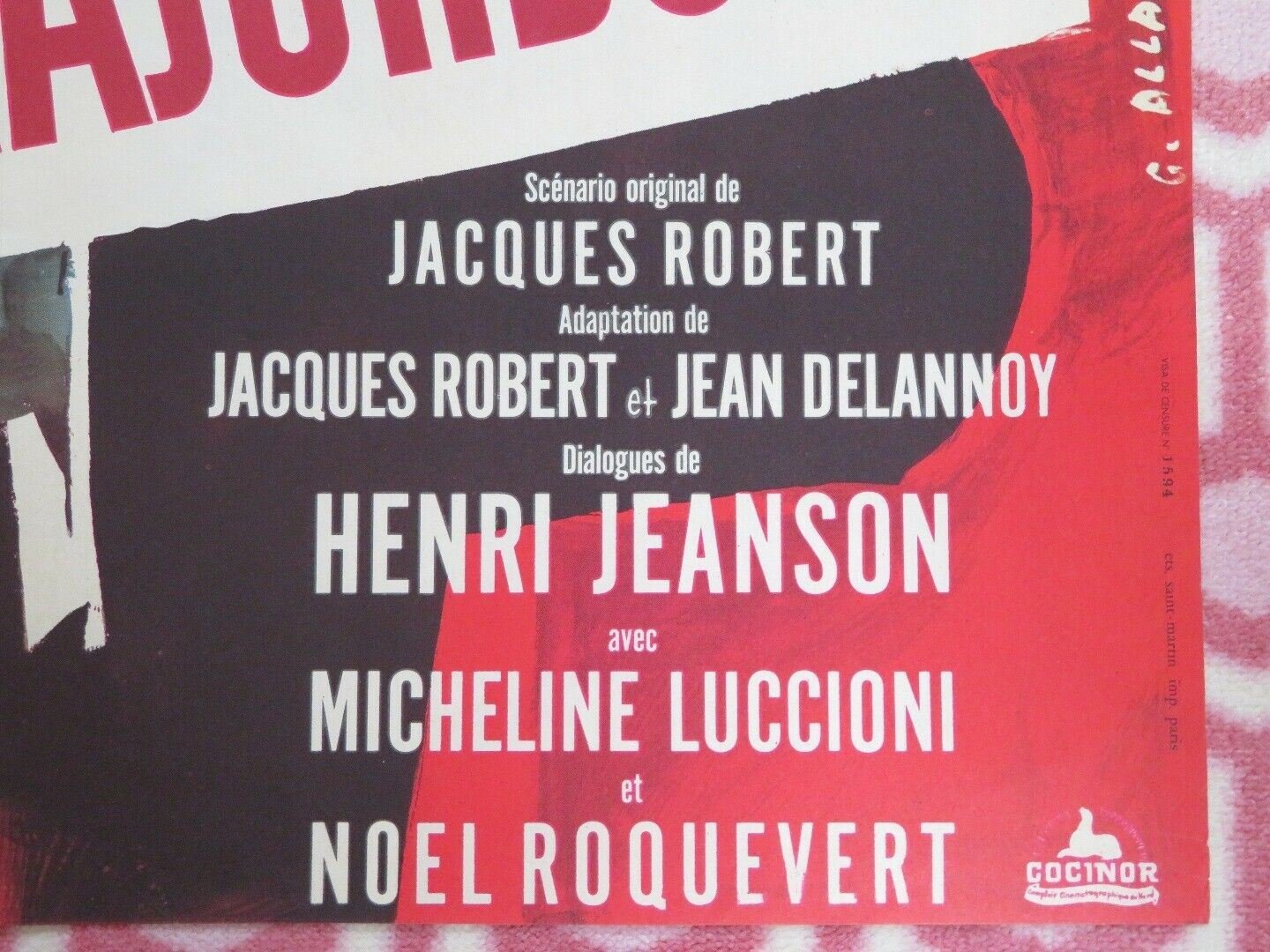 LE MAJORDOME/ The Majordomo FRENCH (22.5" x 30") POSTER PAUL MEURISSE 1965 Movie posters