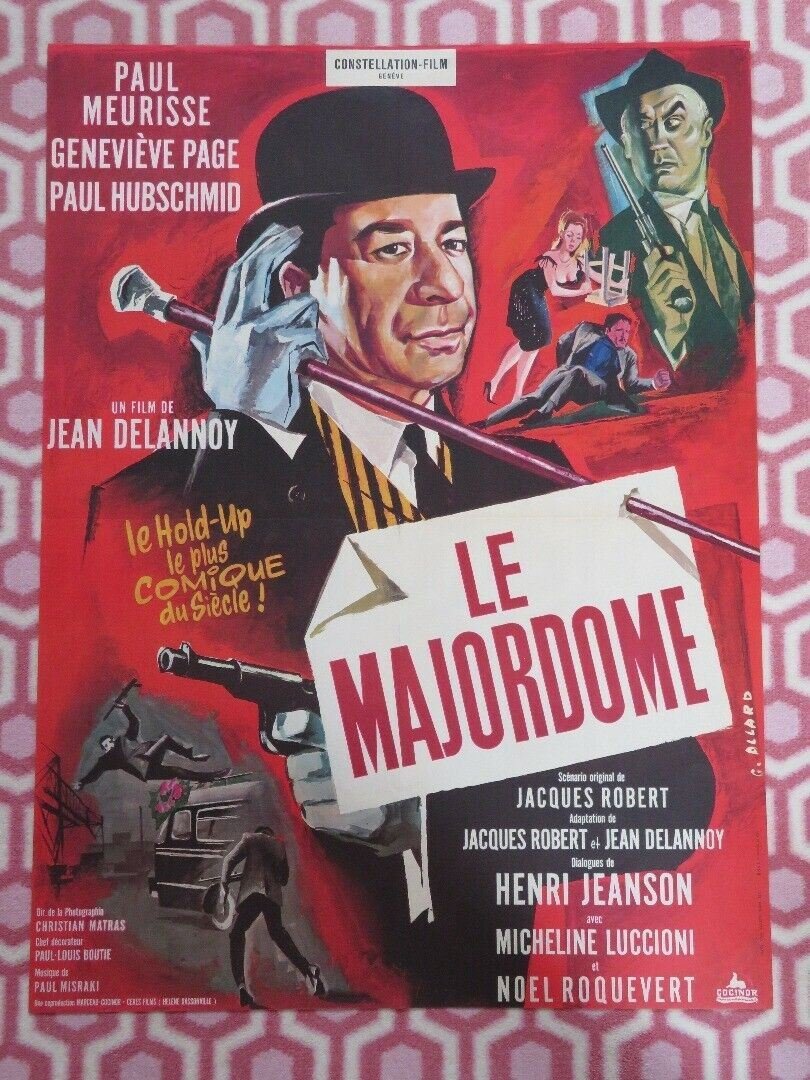 LE MAJORDOME/ The Majordomo FRENCH (22.5" x 30") POSTER PAUL MEURISSE 1965 Movie posters
