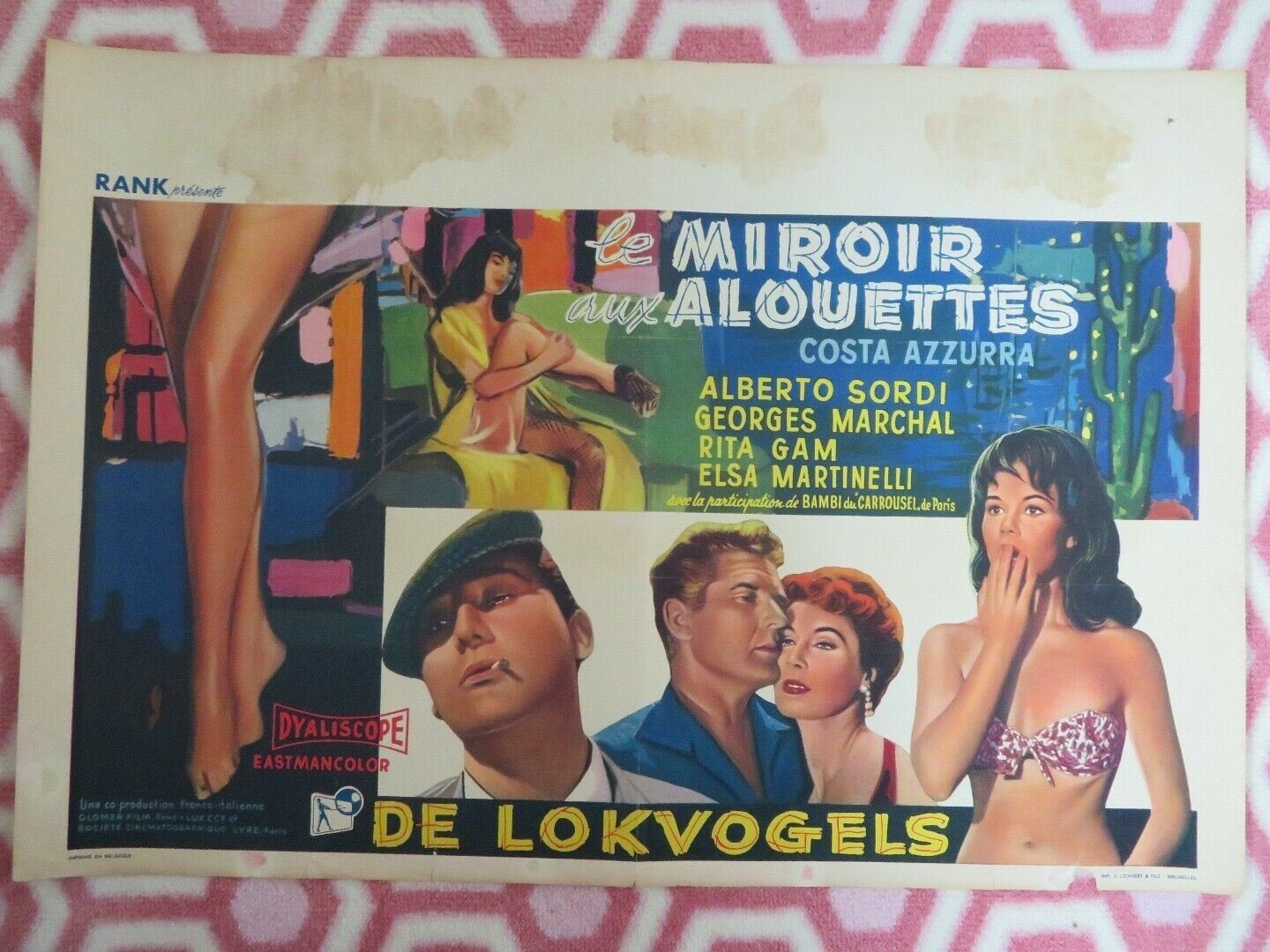 LE MIROIR AUX ALOUETTES/ The Shop on Main Street BELGIUM (14"x 20.5") POSTER '65 Movie posters