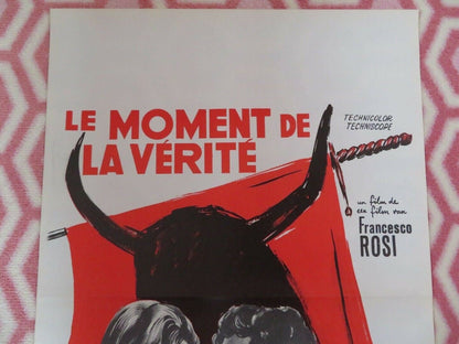 LE MOMENT DE LA VERITE / The Moment of Truth BELGIUM (21.5"x 14") POSTER 1965 Movie posters