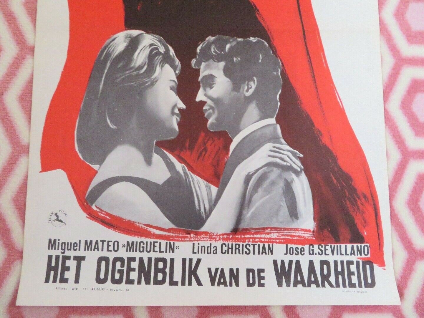 LE MOMENT DE LA VERITE / The Moment of Truth BELGIUM (21.5"x 14") POSTER 1965 Movie posters