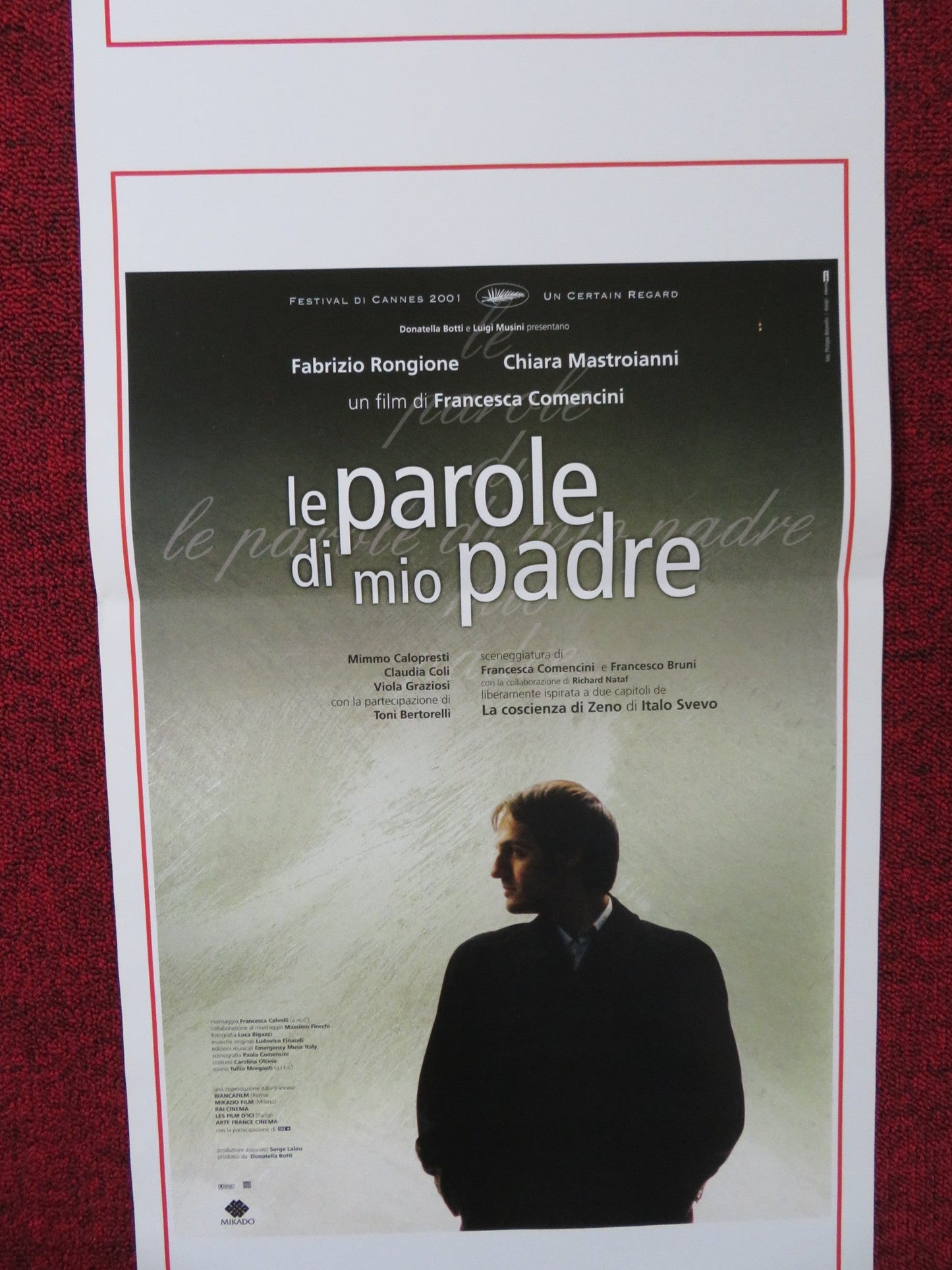 LE PAROLE DI MIO PADRE ITALIAN LOCANDINA POSTER FABRIZIO RONGIONE 2001 Rendezvous Cinema Movie posters